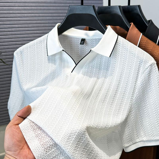 Ember Weave Crest Polo