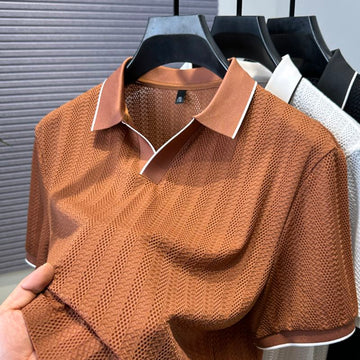 Ember Weave Crest Polo