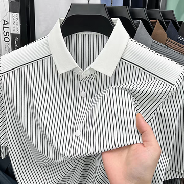 Arvento Pinstripe Panel Shirt