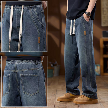 Midnight Drift Relaxed Denim Trousers