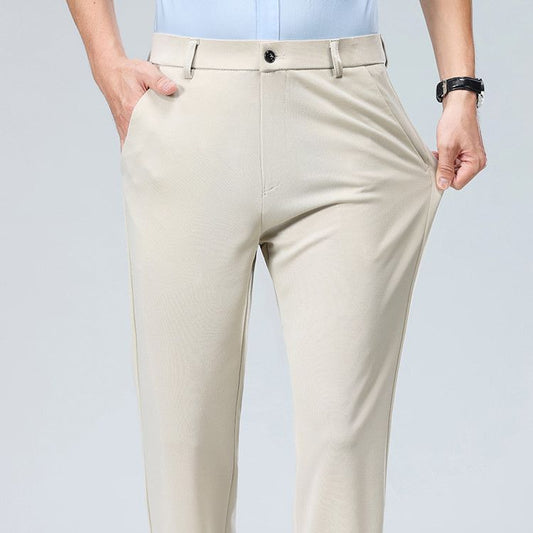 Obsidian Glide Luxe Tailored Trousers
